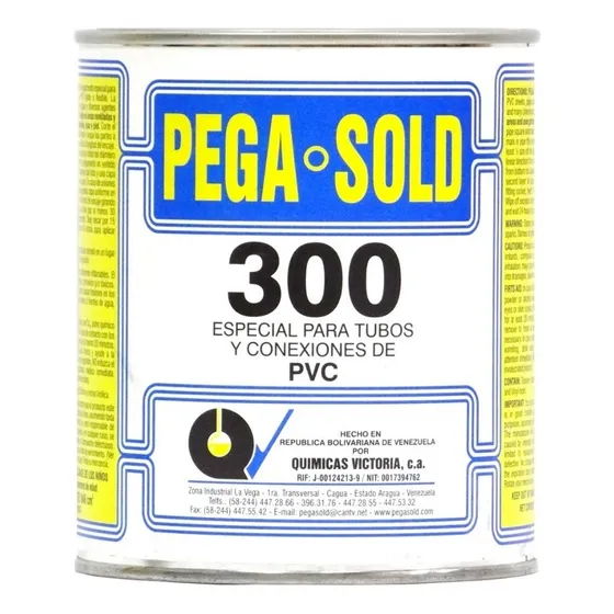 Pega Pvc Cemento Pvc Para Tuberia Pega Sold 300 De 1/8 Galon