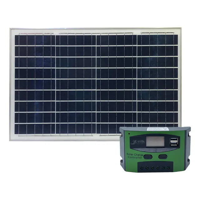 Kit Panel Solar 50w 12v Policristalino Controlador Pwm 10a