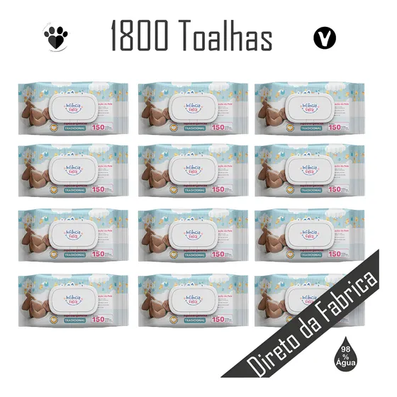 Toallitas Húmedas Infancia Feliz 1800 Hojas
