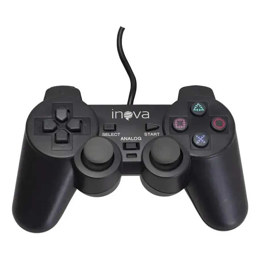 Controle Para Ps2 E Ps1 Video game Dualshock Joystick Manete Com Fio E Analógico - Crowley — foto 7