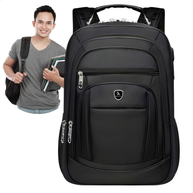 Mochila Masculina Impermeável Faculdade Alça Reforçada Feminina Grande Escolar