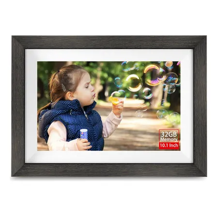 Marco Digital Frameo Pantalla Táctil Hd Ips De 10.1 Con Memo