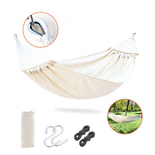 Hamaca Camping Doble Portátil Jardín Algodón Cómoda Robusta Hamaca Camping Doble Portátil Jardín Algodón Cómoda Robusta