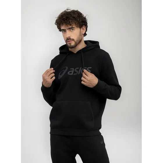 Blusa Moletom Masculina Com Capuz Asics Fleece Cangurú