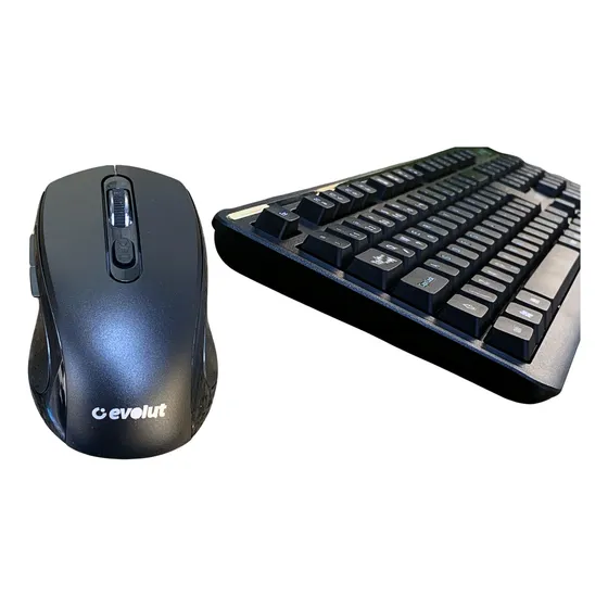 Kit Mouse Teclado Slim Sem Fio Pc Note Home Office Wireless