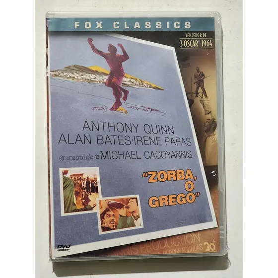 Dvd Zorba O Grego Original Lacrado Anthony Quinn