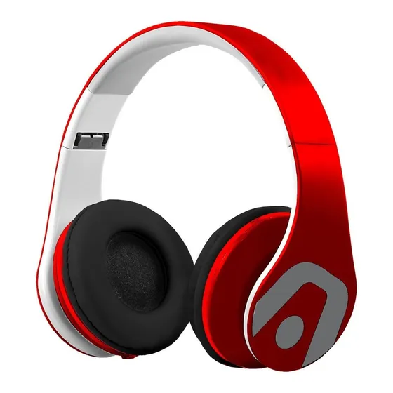 Audífonos Argon Tech Ultimate Sound Dj Pro Alámbrico Rojo
