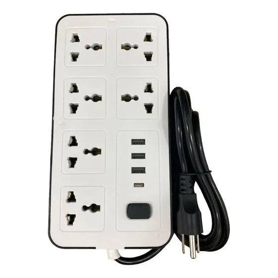 Regleta Eléctrica Protector De Voltaje 6 Tomas 3 Usb 1 Tipo