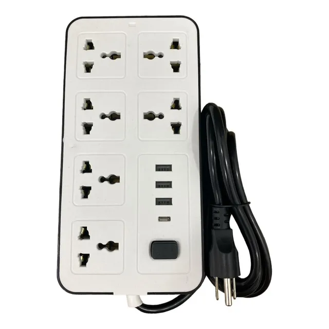 Regleta Eléctrica Protector De Voltaje 6 Tomas 3 Usb 1 Tipo