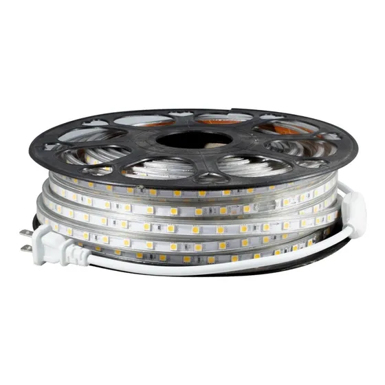 Manguera Led 25 Mts 5050 Exterior Luz Calida 127v C/clavija Luz Blanco Cálido