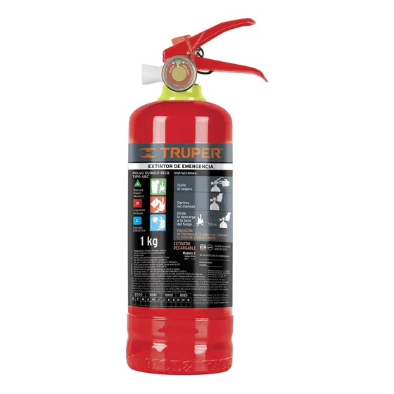 Extintor Recargable Portatil 1 Kg 100276 Truper