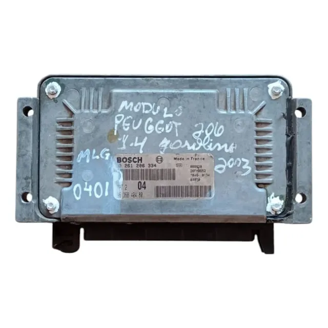 Modulo De Injeção Peugeot 206 207 Bosh 0261206334 - 0401