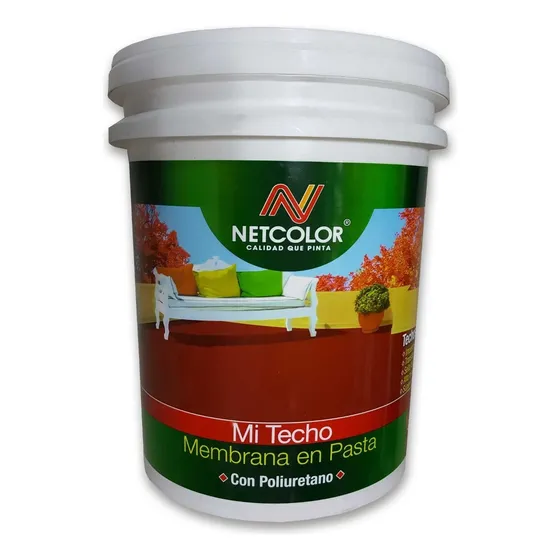 Netcolor membrana en pasta poliuretano 20kg mi techo