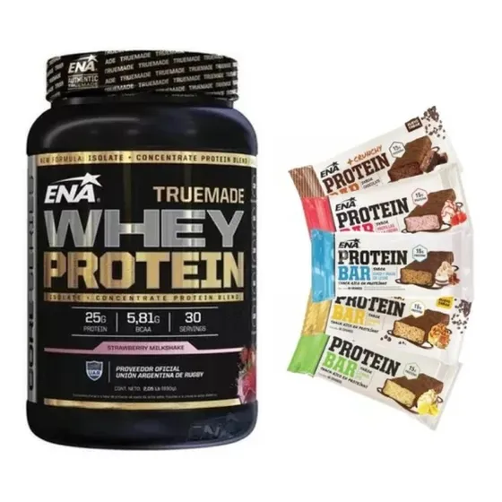 True Made Whey Protein Ena 2lb Truemade + 3 Protein Bar Ena