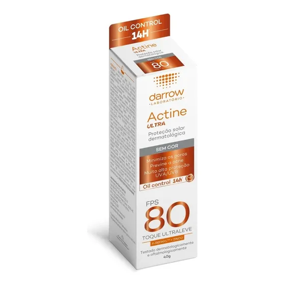 Protetor Darrow Actine Sem Cor Fps 80 - 40g