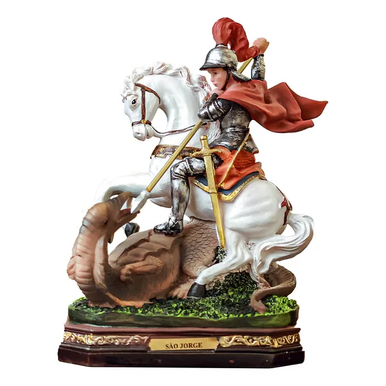 Imagem São Jorge Resina 20cm Cor Colorido