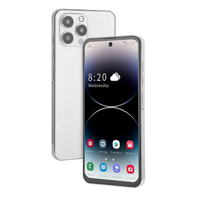 Smartphone I14 Pro Max Android 8gb+256gb 6.7 Pulgadas Blanco