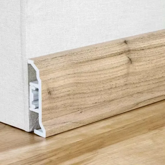 Rodapie Moldura De Pvc Para Piso Marron Gris Blanco 240cm