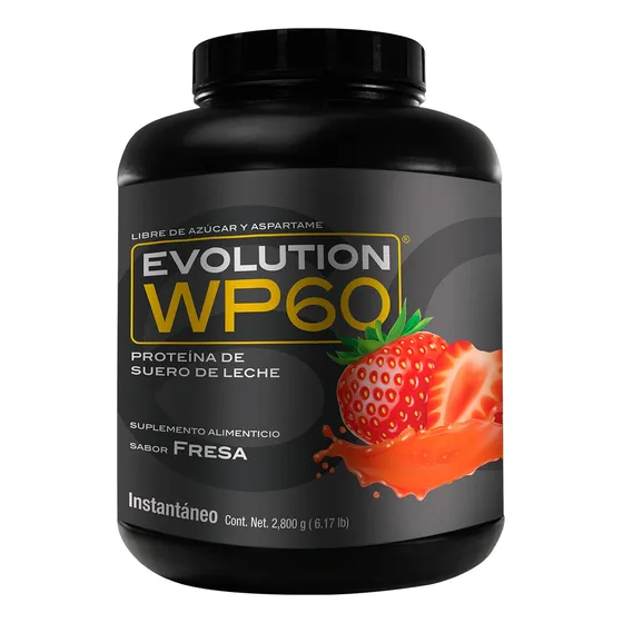 Evolution Proteina Suero De Leche (whey) Wp60 2800 G  Fresa