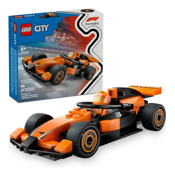 Lego City F1 Driver Mclaren Race Car T Formula 1