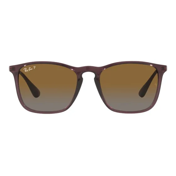Lentes De Sol Chris Marrón Traslúcido Polarizados Ray-ban