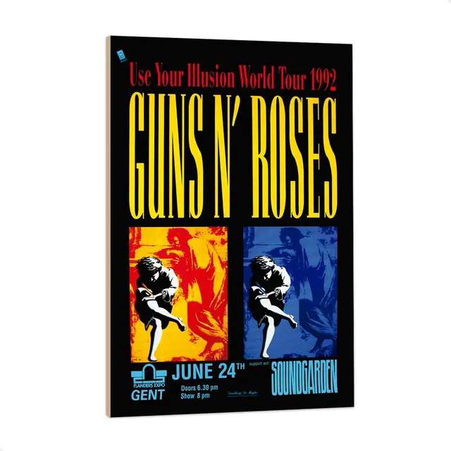 Cuadro Guns And Roses Use Your Illusion World Tour 33x48cm