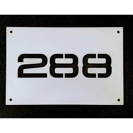 Numero De Puerta En Hierro 30x20cm
