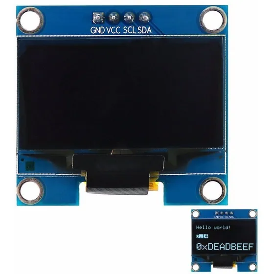 Display Oled 0.96 Blanco 128x64 I2c Ssd1306 Nubbeo