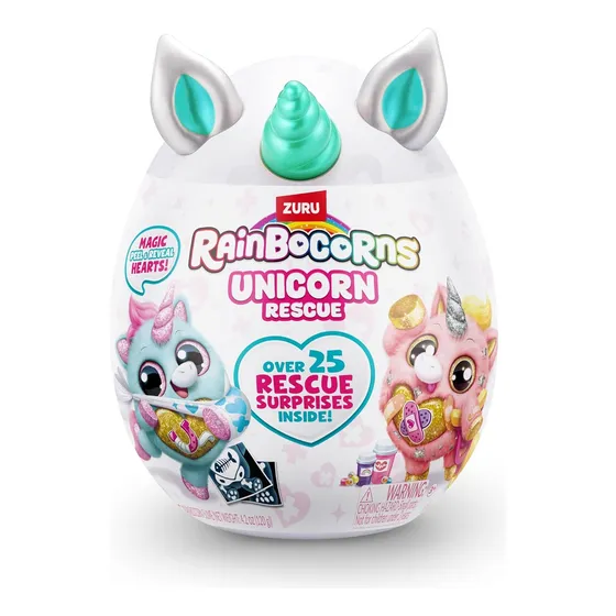 Rainbocorns Unicorn Rescue Peluche Huevo +25 Sorpresas Zuru