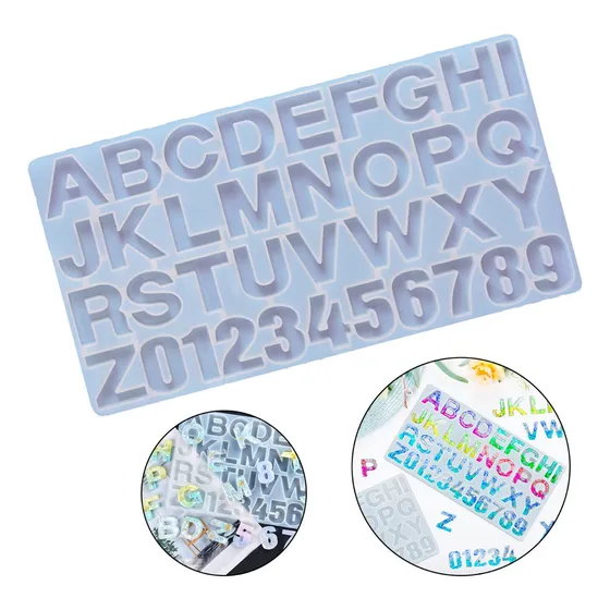 Molde De Silicone Alfabeto Grande Brilhante