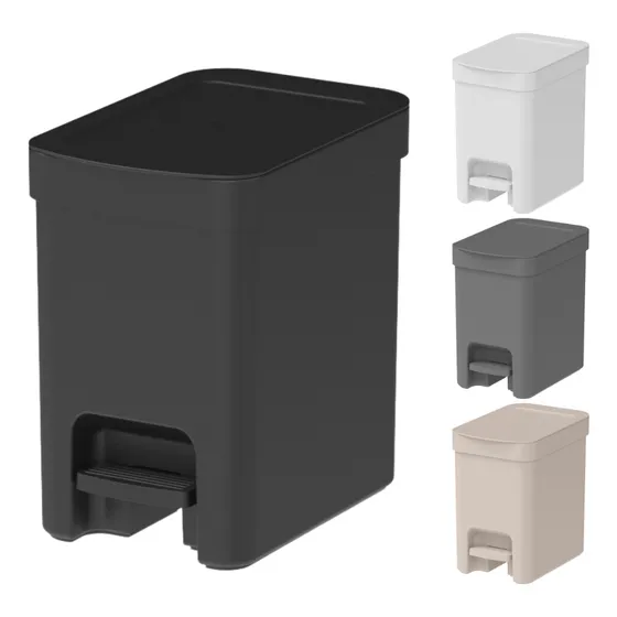 Lixeira Pedal Trium 6l Ou Com Tampa Cozinha Banheiro Lavabo