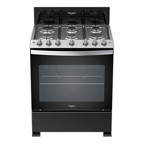 Estufa Whirlpool Al Piso Gas 6 Quemadores Negro