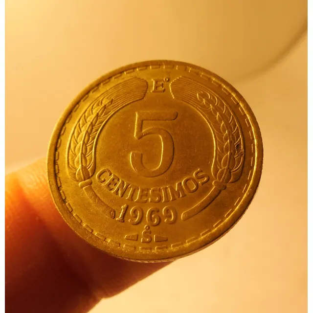 Moneda 5 Centesimos. Chile 1969