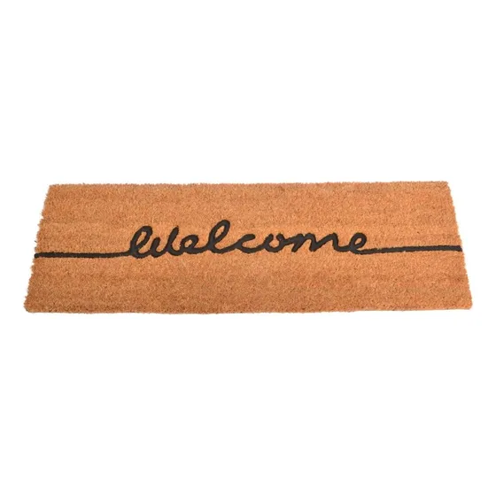 Felpudo Coco Alfombra Entrada Welcome Anti Deslizante Largo