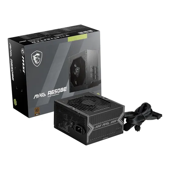 Fuente De Poder Msi Maga650be 650w 80+ Bronze (semi-modular)