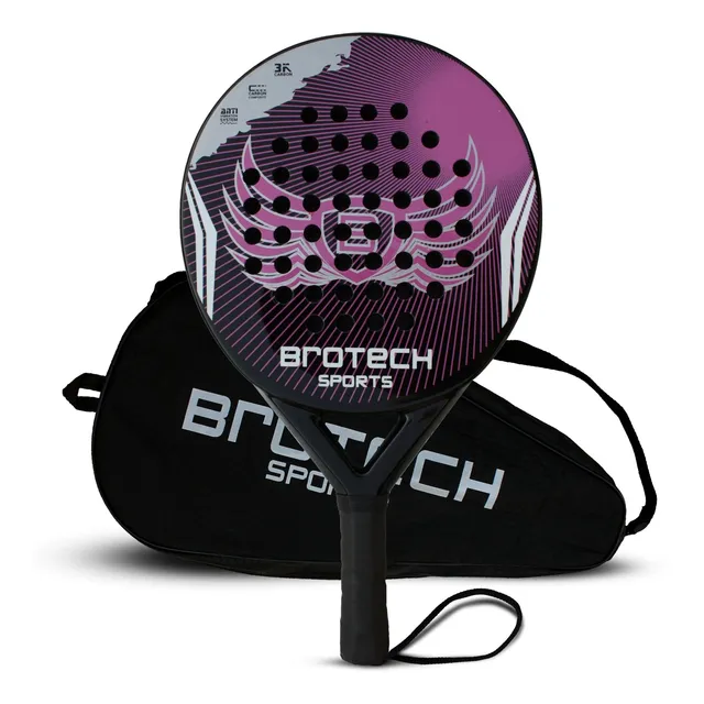 Brotech Paddle Tennis Racket Carbon Fiber With Eva Flex
