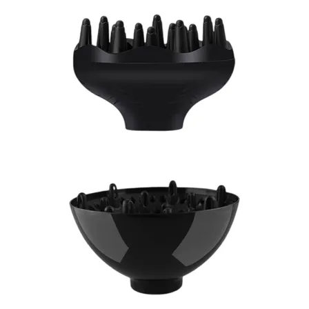 2 Pzs Difusor Universal Negro Para Secador De Pelo Electrico