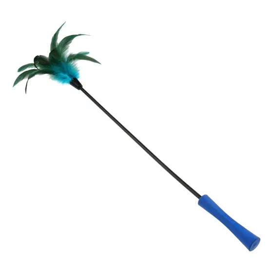 Juguete Cañita Para Gatos Gigwi Catwand Feather Teaser 54 Cm Color Violeta