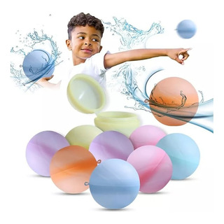 12 Paquetes De Globos De Agua Reutilizables Para Niños Bomba 12 Paquetes De Globos De Agua Reutilizables Para Niños Bomba