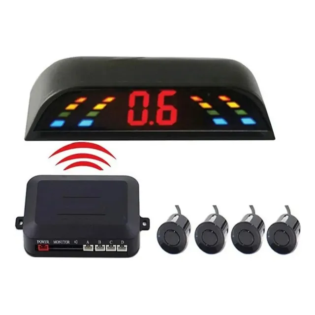 Qs1 Kit De Sensor De Estacionamento Sem Fio Led Para Carro