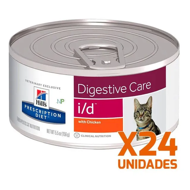 24 X Latas Hills Gato .i/d Gastrointestinal 156gr. Np
