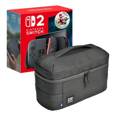 Pack Nintendo Switch 2 Bundle Mariokart World + Estuche Hori