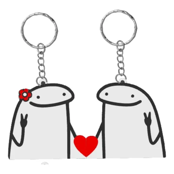 Llaveros Flork Pareja Deformitos Novios Regalo 14 Febrero