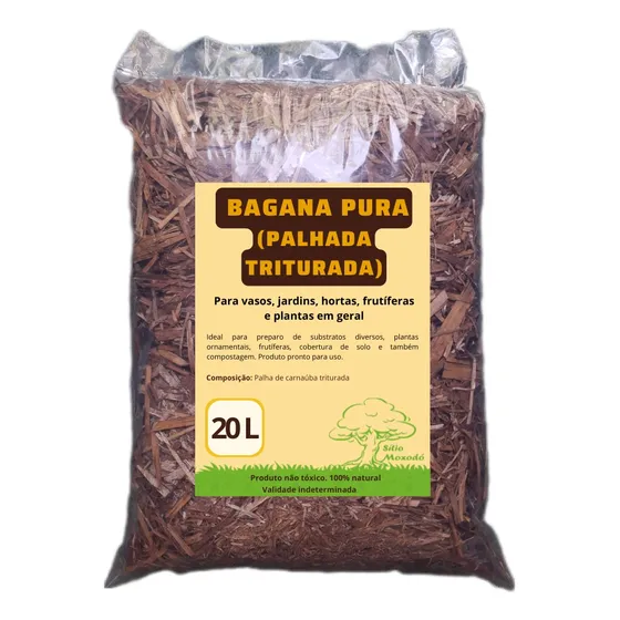 Bagana Palhada Pura 20 Litros Substrato Orgânico