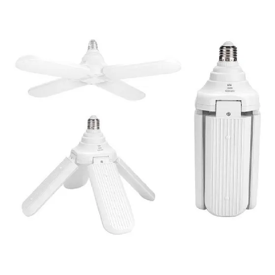 Ampolletas Led 4 Aspas Ángulo Ajustable 60w Gran Iluminación Color de la luz Blanco neutro