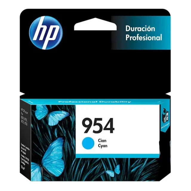 Cartucho De Tinta Hp 954 Officejet 8210 Cian Original