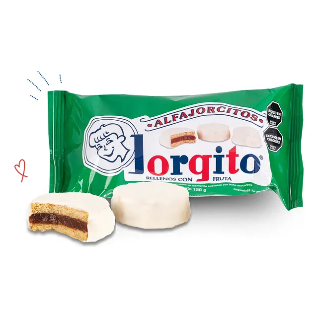 Alfajor Mini Jorgito Fruta Pack X 6un