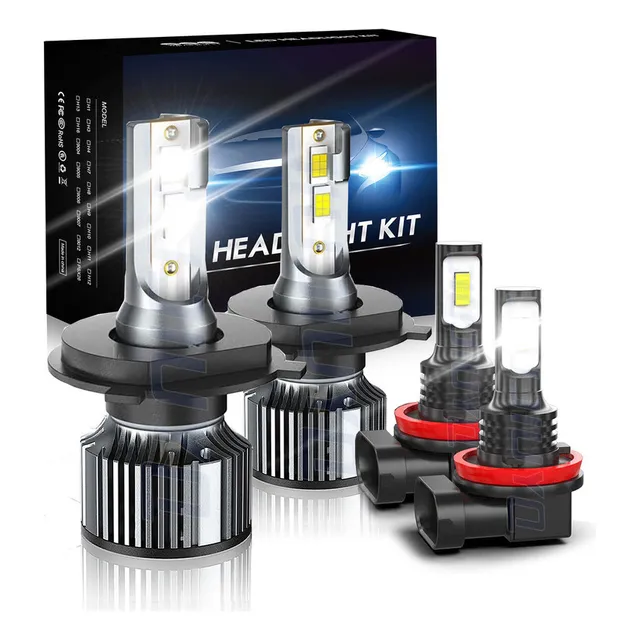 A Kit De Luces Altas Y De Proa H4 H11 Led Para Nissan