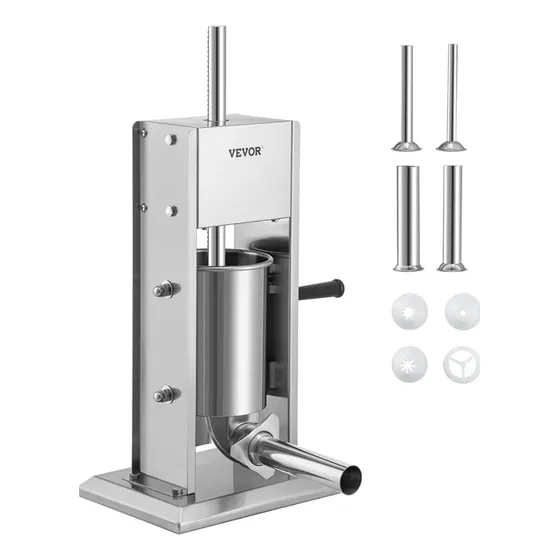 Máquina Embutidora 3 Lts Acero Inoxidable Embutido Y Churro