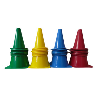 Kit De Cones Pvc Coloridos Com Argolas Plasticas Kit De Cones Pvc Coloridos Com Argolas Plasticas